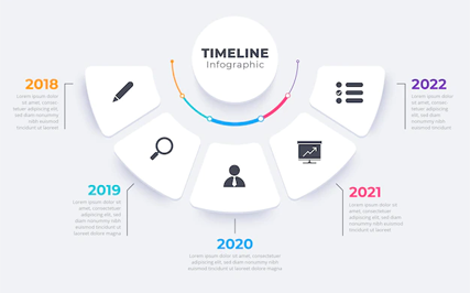Flat-timeline-infographic